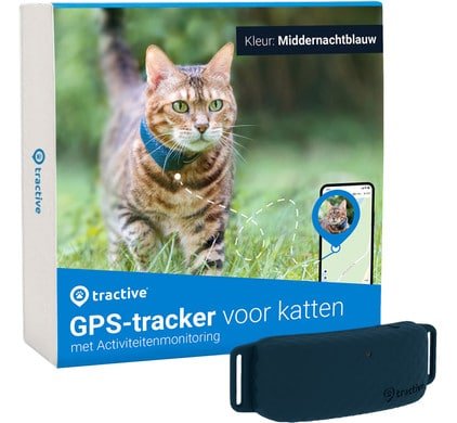 Tractive Gps Tracker Kat Donkerblauw